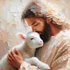 Jesus Christ with Lamb 16x20 Art Print 2D * New*